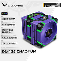 VALKYRIE 瓦尔基里 DL125 赵芸 VK CPU风冷散热器  双塔 焊接6热管纯铜底  支持LGA1700 AM5 ARGB光效