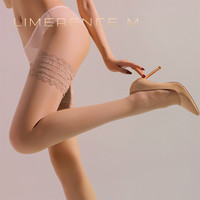 涞觅「莫奈花园」油亮丝滑筒袜女夏季薄款长筒丝袜性感蕾丝高筒袜