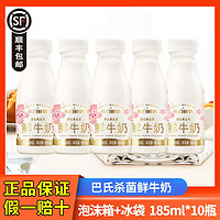 百亿补贴：MENGNIU 蒙牛 每日鲜语鲜牛奶185ml*10瓶低温全脂巴氏鲜奶整箱