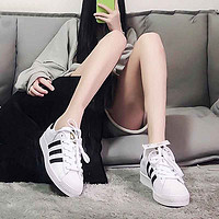 adidas 阿迪达斯 男鞋女鞋情侣休闲鞋三叶草金标贝壳头板鞋EG4958