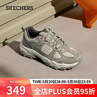 斯凯奇（Skechers）2024春城岚登山徒步鞋男女户外抓地防护耐磨运动鞋180125  自然色/灰褐色/NTTP 35.5