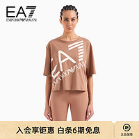 EMPORIO ARMANI 24春季EA7女装圆领落肩T恤 S