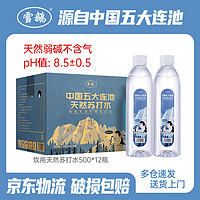 雪鹅 天然苏打水 天然碱性无添加 饮用苏打水 500ml*12瓶 整箱装