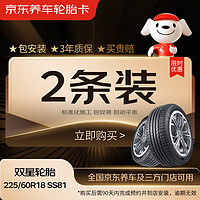 DOUBLESTAR 双星轮胎 双星（DOUBLE STAR）汽车轮胎2条装 225/60R18 100H SS81 适配瑞虎/自由光 包安装