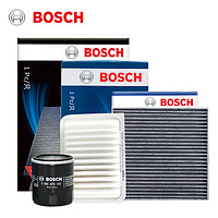 BOSCH 博世 三滤套装空调滤芯+空气滤芯+机油滤芯/滤清器(适用于丰田卡罗拉/雷凌/逸致/威驰/RAV4/NX200)