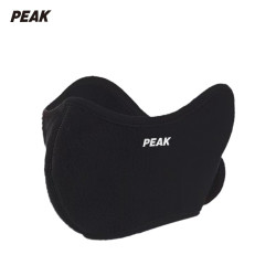PEAK 匹克 保暖口罩耳罩一体冬季加绒防寒面罩骑行护脸护耳朵防风面罩 黑色