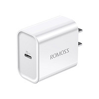 移动端、京东百亿补贴：ROMOSS 罗马仕 苹果充电器iPhone15/14充电头PD20W快充适用15ProMax/14/13/12/iPad华为手机平板Type-C插头