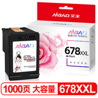 AIBAO 艾宝 678墨盒 黑色 适用惠普1018 1518 2515 2648 2548 3510 3515 3545 3548 4518 4648打印机 墨盒大容量