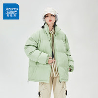 真维斯(JEANSWEST)面包服女短款羽绒棉衣棉服女装2024年秋冬季外套加厚保暖棉袄 豆绿 S