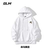 GLM 森马集团 男士连帽卫衣 秋冬季潮流印花百搭宽松运动套头