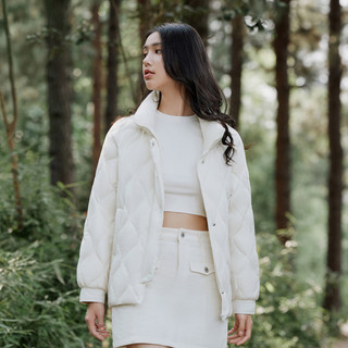 波司登奥莱羽绒服女士短款轻薄款立领秋冬季时尚外套B30135304