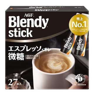 AGF Blendy 牛奶速溶咖啡 微糖 6.2g*27条