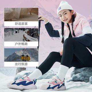 加绒保暖炫酷女童棉鞋中大童女童加绒跑鞋女童鞋儿童棉鞋