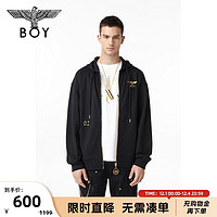 BOY LONDON 【金色盾牌】秋冬男女同款高街连帽开衫卫衣外套N06003