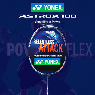 尤尼克斯（YONEX）羽毛球拍单拍AX100ZZ全碳素天斧100zz天斧100 经典深藏青ASTROX天斧100ZZ (4u) 空拍