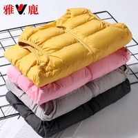 雅鹿儿童羽绒内胆小童中大童男童女童宝宝羽绒马甲背心轻薄羽绒服