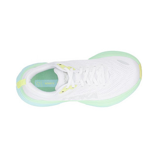 HOKA ONE ONE 男女款 Bondi 8邦代8轻便缓震慢跑鞋运动鞋 1127952女款BDBSO-香槟白/亮海蓝 8