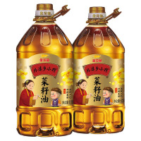 金龙鱼 外婆乡小榨菜籽油 6.18L*2桶