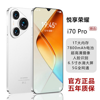 悦享荣耀i70 Pro 2024安卓全网通5G大内存骁龙8+游戏WIFI智能手机超长续航2K高清120Hz高刷曲面屏 白沙银 骁龙8+16G运行+1TB