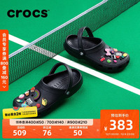 crocs 经典洞洞鞋轻便百搭女沙滩鞋包头拖鞋男鞋|10001 黑色-001(含智必星) 4
