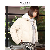 GUESS 盖尔斯 女舒适短款休闲可脱卸羽绒服-W2PL1J8105Z