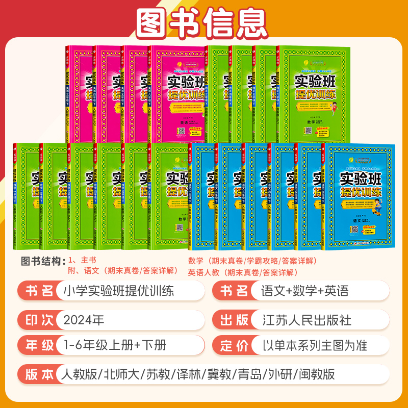 2025春小学实验班提优训练一二三年级四五六年级下册上语文数学英语人教北师大苏教青岛林冀教闽教课本同步训练习册春雨教育