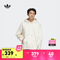 adidas 阿迪达斯 时尚运动连帽卫衣套头衫男装阿迪达斯官方三叶草HH9434 黄白 S(参考身高:173~178CM)