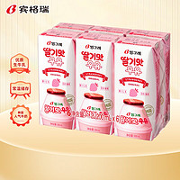 Binggrae 宾格瑞 草莓味牛奶 200ml*6