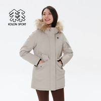 KOON SPORT/可隆 KOLON SPORT防水羽绒服 女子户外休闲露营透湿连帽防风鹅绒服 KDJ4WTT84-G
