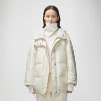 江南布衣女装丨时尚连帽中长款羽绒服女