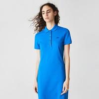 拉科斯特 LACOSTE【时尚优雅】休闲易搭Polo裙子修身短袖经典罗纹连衣裙女夏