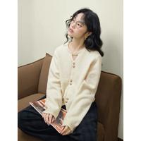 小香风镂空红色针织衫女2024秋季不规则内搭套头毛衣黑色