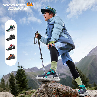 Skechers斯凯奇童鞋春季款男童中帮休闲运动鞋耐磨儿童复古 405230L