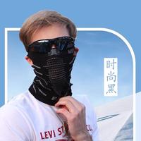 冬季防寒骑行面罩防风电动摩托车挡风防冻护全脸罩保暖头套男口罩 高弹透气时尚保暖面罩黑色
