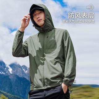拓路者 Pioneer Camp腋下拼接户外连帽夹克外套防风透气登山探险薄绒柔软上衣秋款百搭