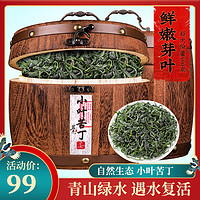 MINGJIE 茗杰 2024新茶小叶苦丁茶叶嫩芽野生小叶苦丁青山绿水茶礼盒装500g