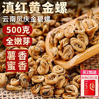 新益号 黄金螺古树滇红茶2024新茶红茶凤庆滇红茶金碧螺盒装正宗云南茶叶