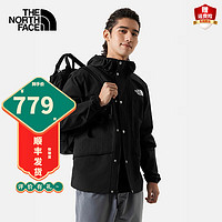 北面（The North Face）冲锋衣男款女款2024春季户外运动休闲上衣舒适防风夹克外套 JK3/黑色 3XL/190