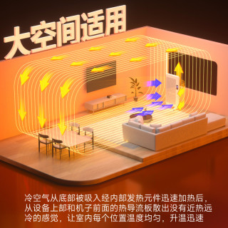 ILVSD利维斯顿石墨烯取暖器家用节能大面积变频电暖气壁挂浴室暖风机