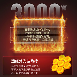 ILVSD利维斯顿石墨烯取暖器家用节能大面积变频电暖气壁挂浴室暖风机