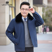 中年爸爸冬装外套男加绒加厚棉袄秋冬季老人棉服爷爷中老年人棉衣