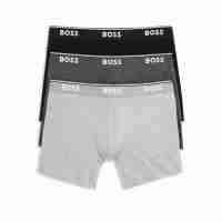 HUGO BOSS 强力棉混纺平角内裤 3件装