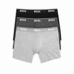 HUGO BOSS 雨果博斯 强力棉混纺平角内裤 3件装