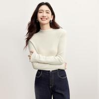 【全羊绒】伊芙丽基础高领套头亲肤打底羊绒衫上衣女2024秋季