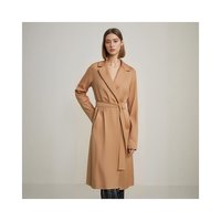【1小时可退】s max mara 女士秋冬系带翻领外套长款大衣