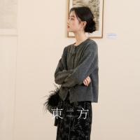 3COLOUR 三彩 女士新中式蝴蝶盘扣开衫 D394Q0004M50K17