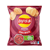 88VIP：Lay's 乐事 马铃薯片 得克萨斯烧烤味135g*9+双汇Q趣蘑菇风味香肠火腿肠70g