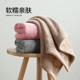 88VIP：MUJI 無印良品 纯棉毛巾 吸水加大加厚 80x40cm 灰色/棕色/粉色