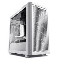 爱国者（aigo）御风W80 白色 电脑主机箱 M-ATX台式机箱（全侧透钢化玻璃/栅格式网孔散热面板/360水冷/4090）