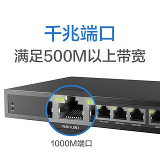 磊科（netcore）NBR100企业有线路由器 全千兆多WAN口 支持宽带叠加/负载均衡/云端管理 稳定带机100台